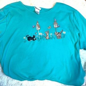 Vintage cat t shirt